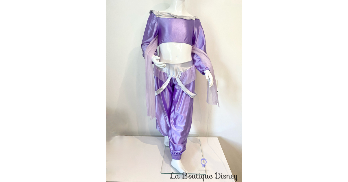 Deguisement Jasmine Aladdin The Disney Store taille 6 8 ans deux pieces violet